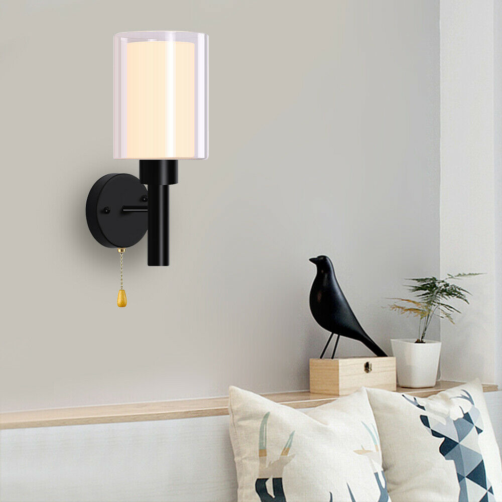 Display of LED Glass Wall Light with Switch