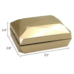 gold size of LED Lighted Ring Jewelry Velvet Box Case