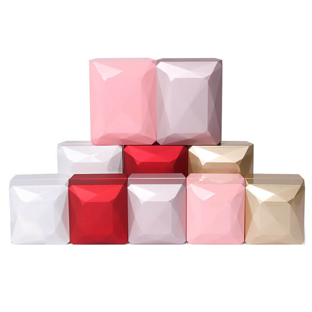 LED Lighted Ring Jewelry Velvet Box Case