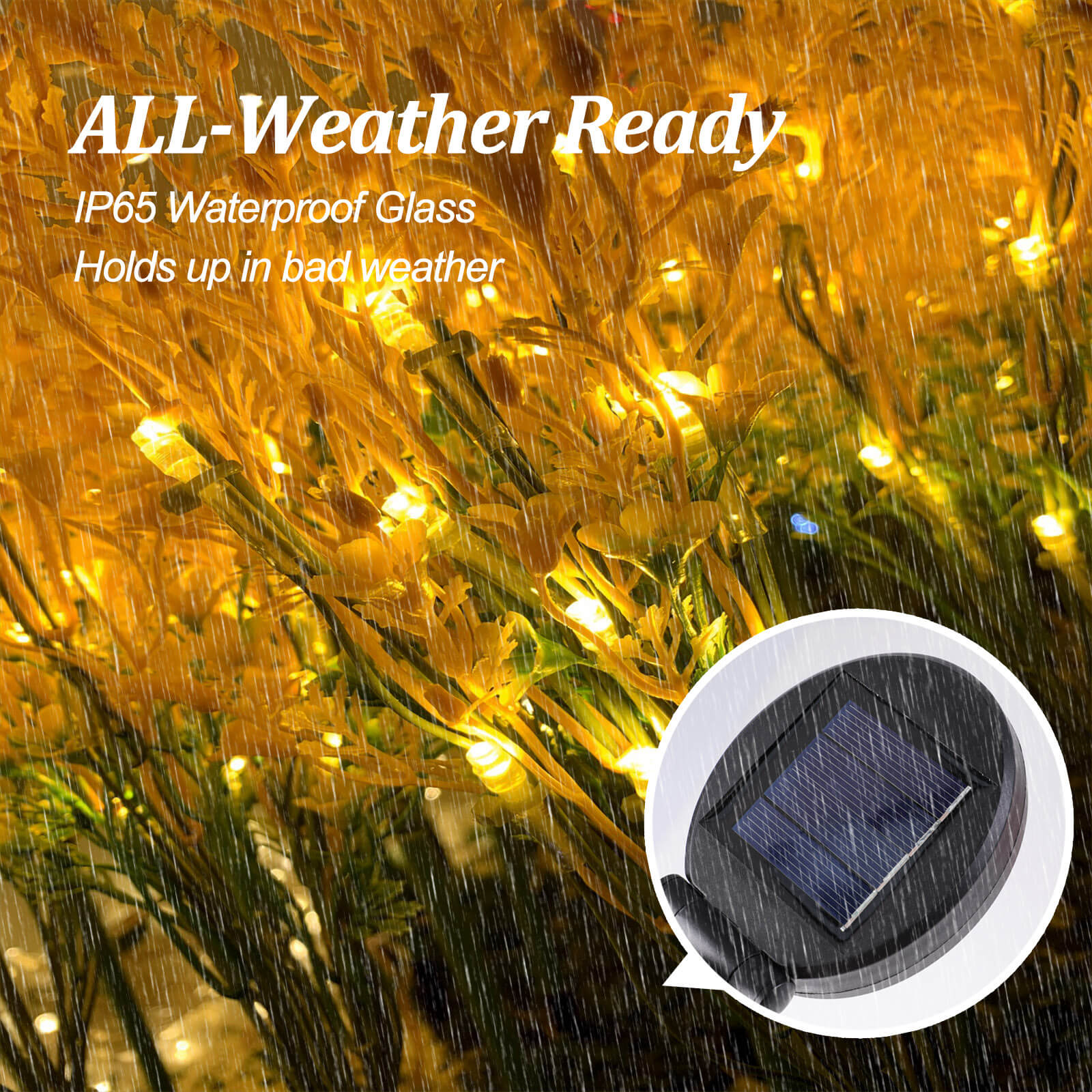 LED Solar Flower Light, 2 Pcs - BCBMALL