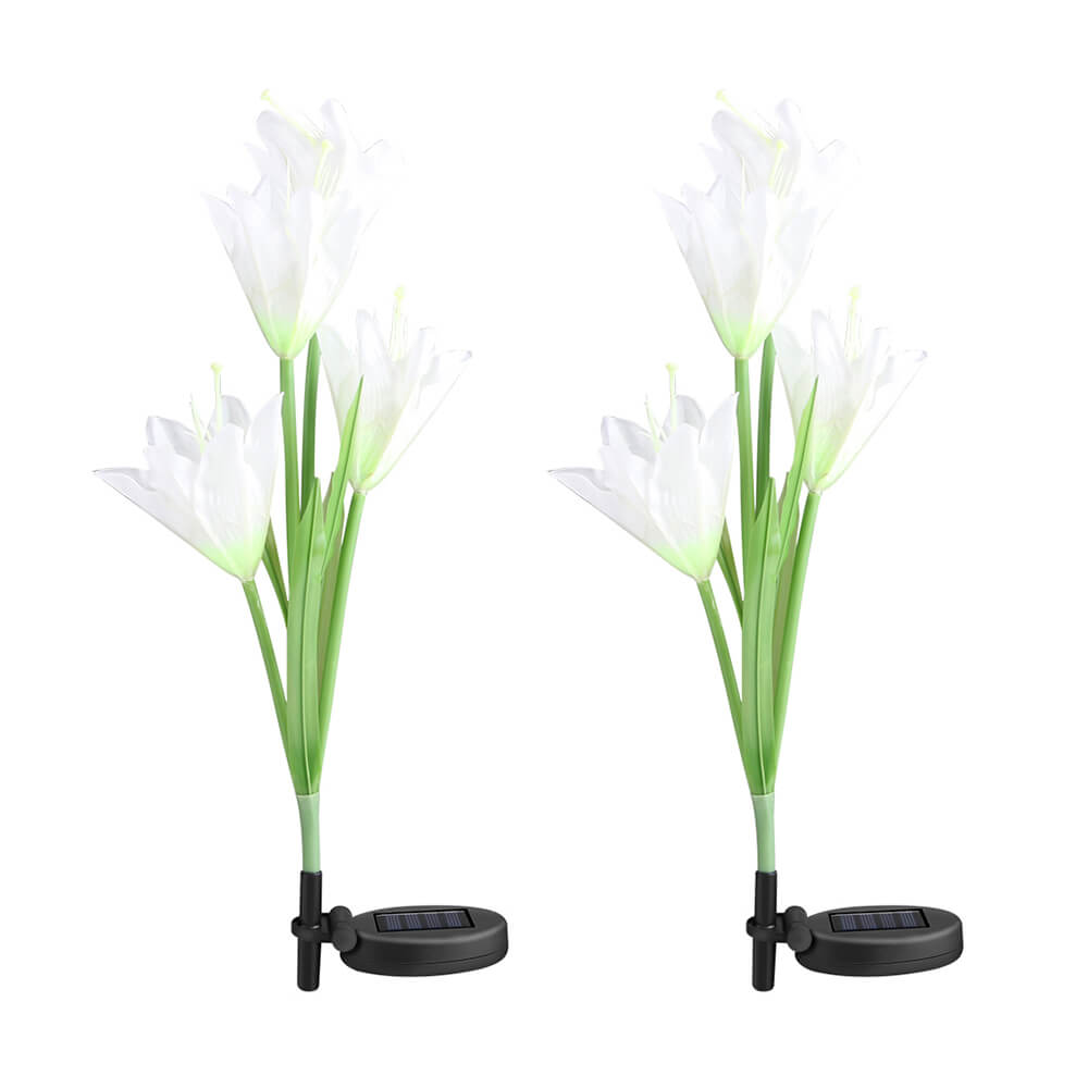 LED Solar Powered Lights Lily Flower Light - BCBMALL