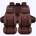 coffee Luxury Leather Car Seat Covers