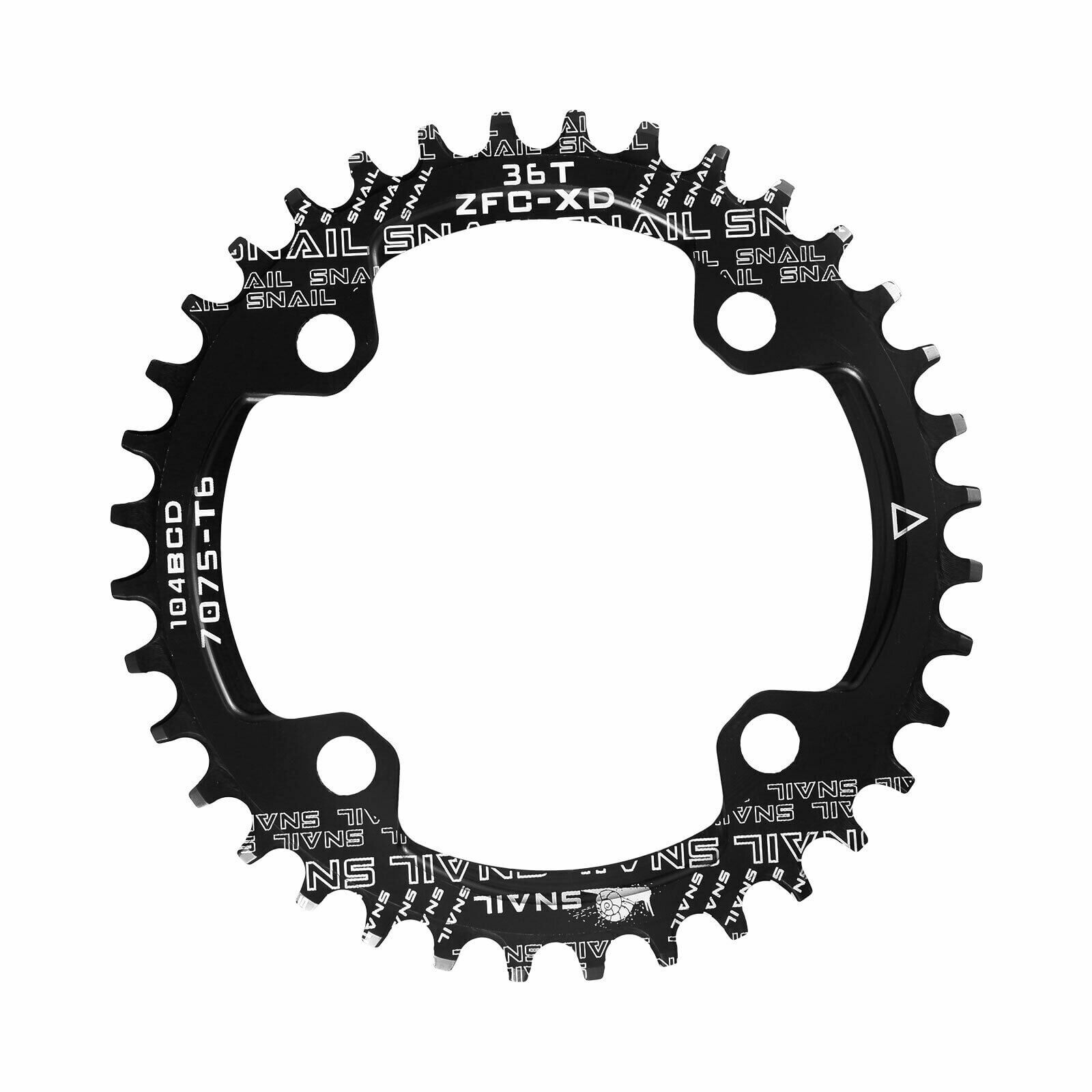 MTB Crankset Square Taper w/ 104BCD Chainring, 36T Black