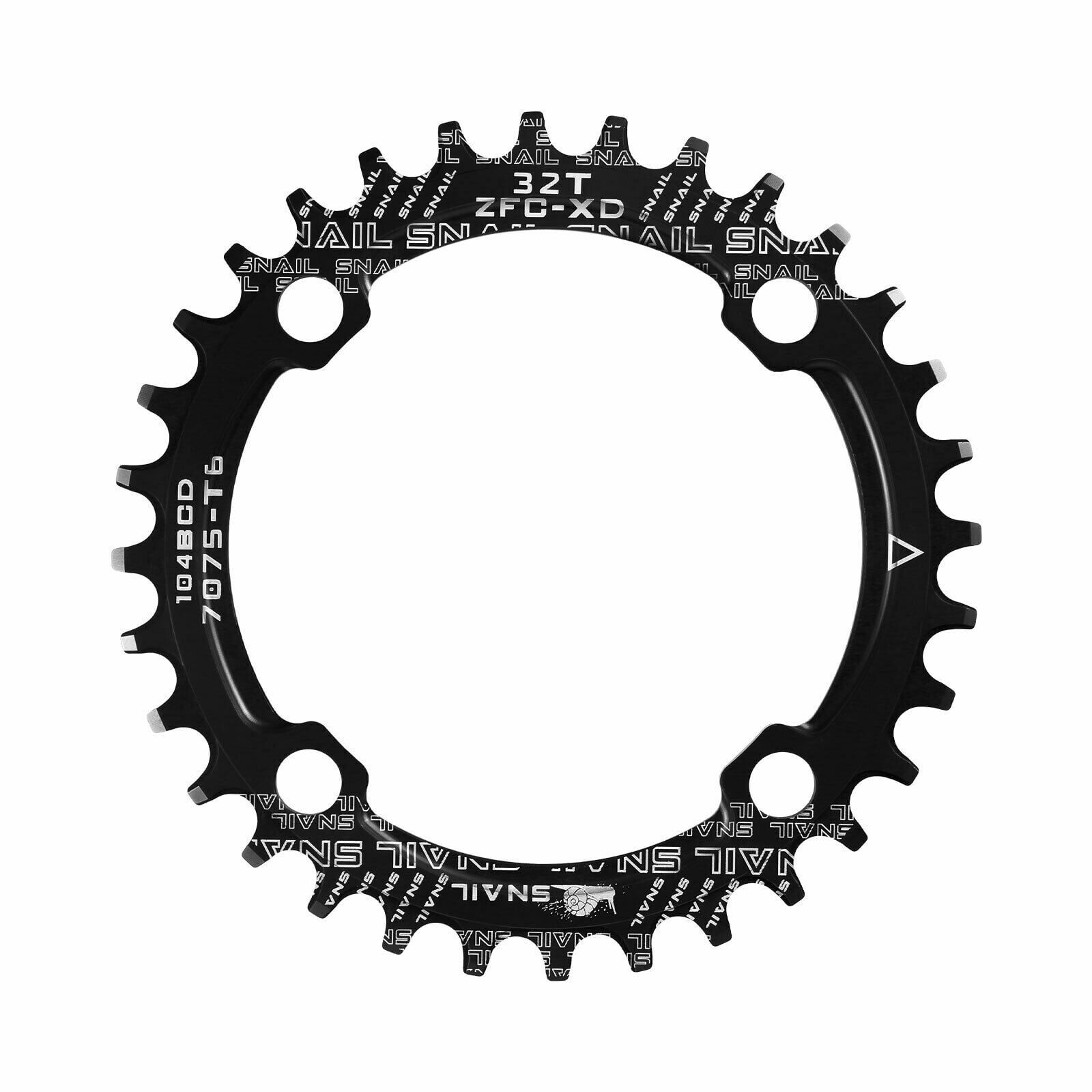 MTB Crankset Square Taper w/ 104BCD Chainring, 32T Black