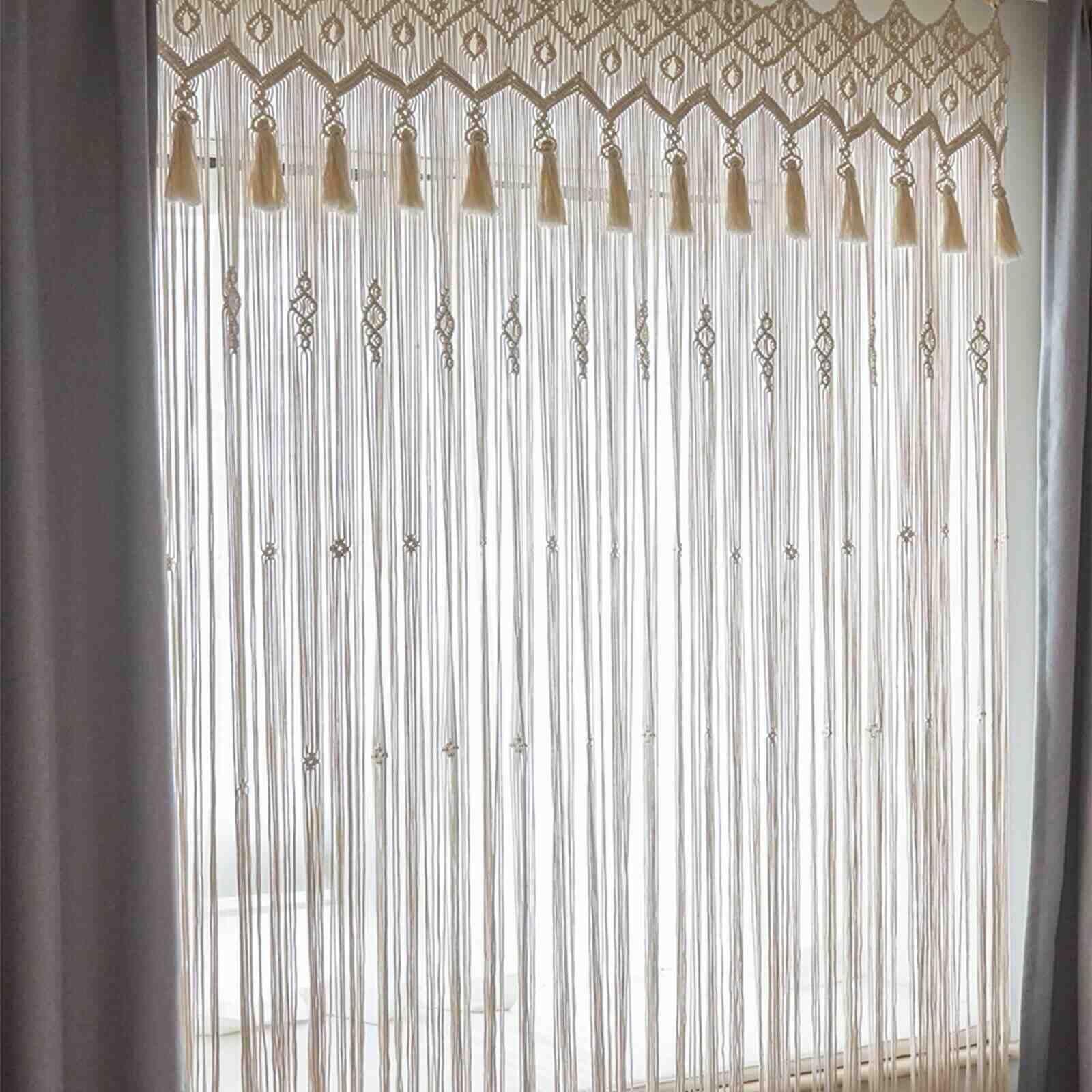 Showing of Macrame Wall Hanging Bohemian Braided Curtain