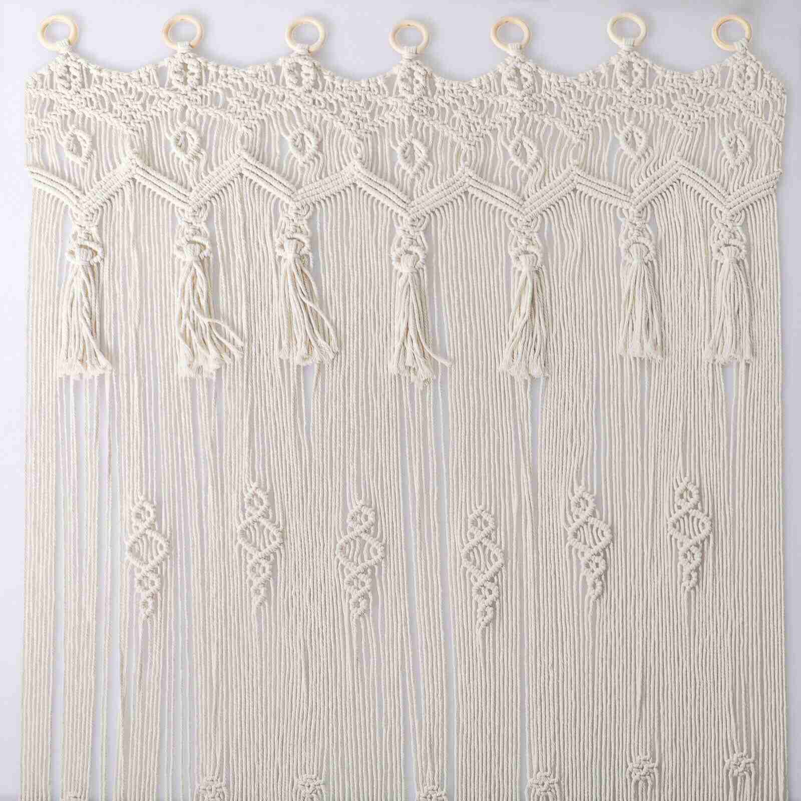Durable Macrame Wall Hanging Bohemian Braided Curtain
