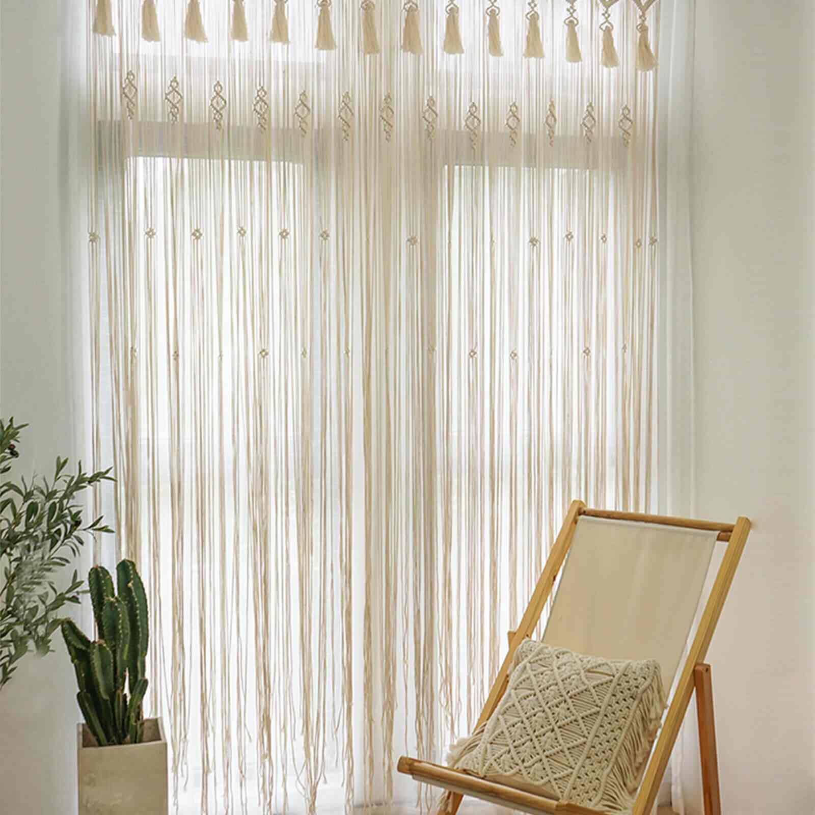 Macrame Wall Hanging Bohemian Braided Curtain