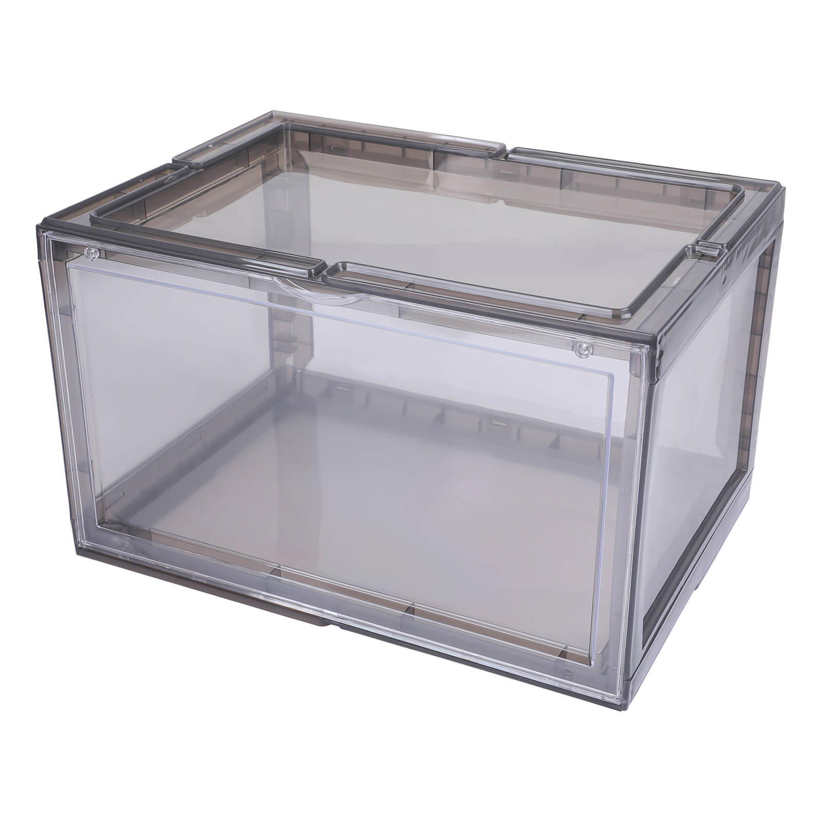 Magnetic Drop Side Shoe Box, 2 Pcs - BCBMALL