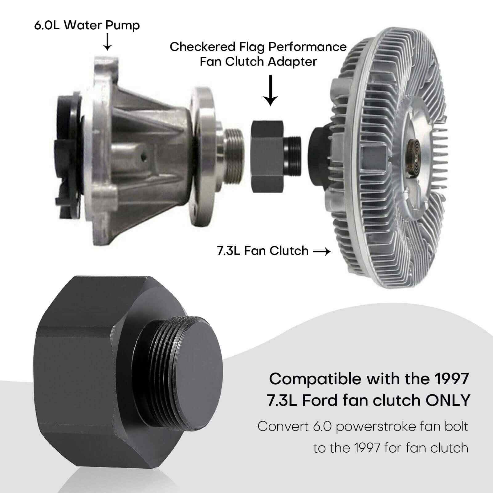 Usage of Mechanical Fan Clutch Adapter for 03-07 Ford
