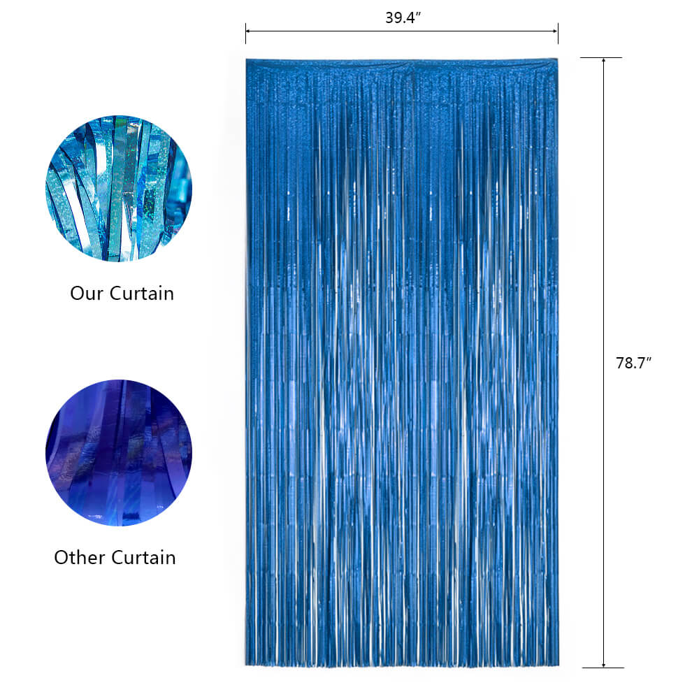 Metallic Foil Fringe Curtain - BCBMALL
