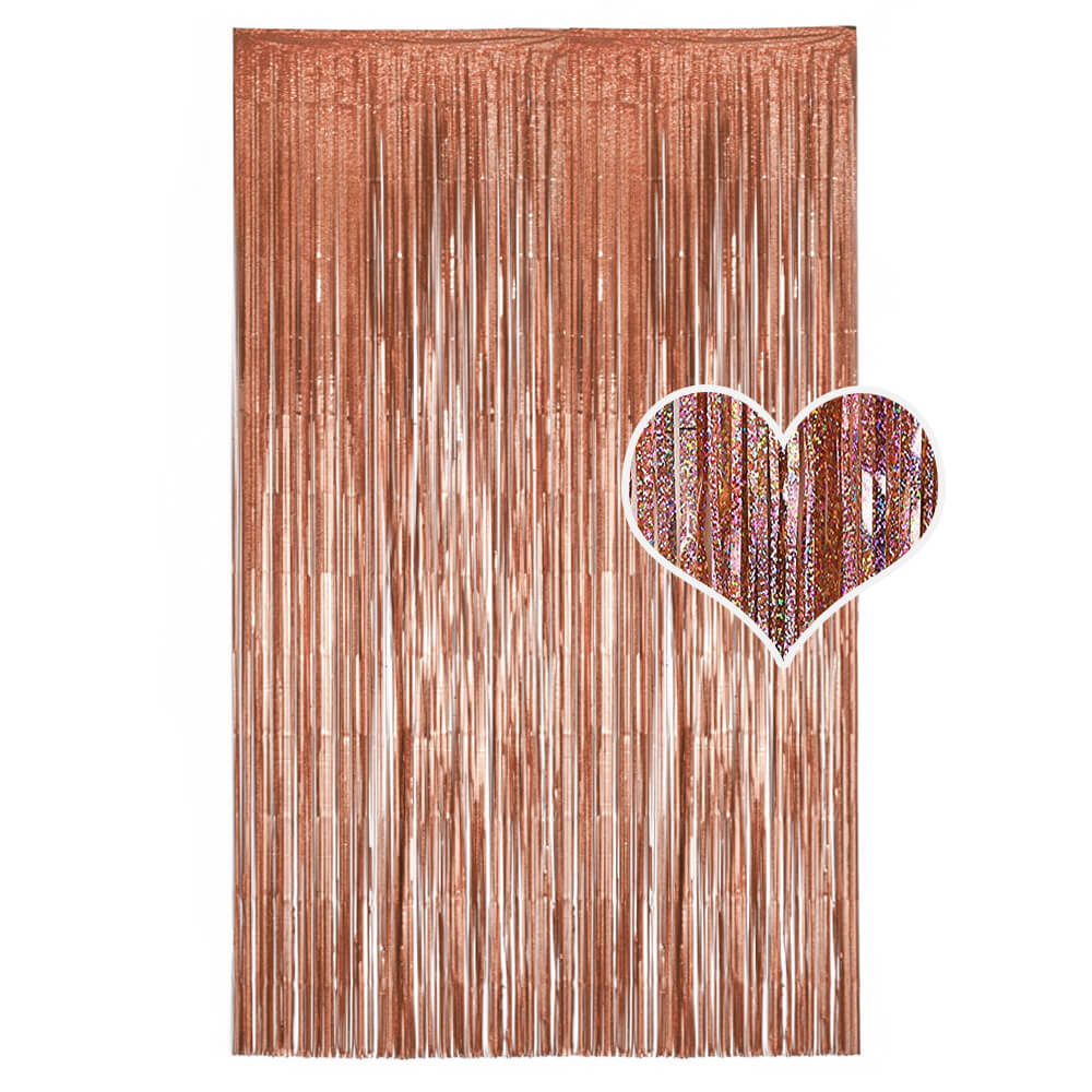 Metallic Foil Fringe Curtain - BCBMALL