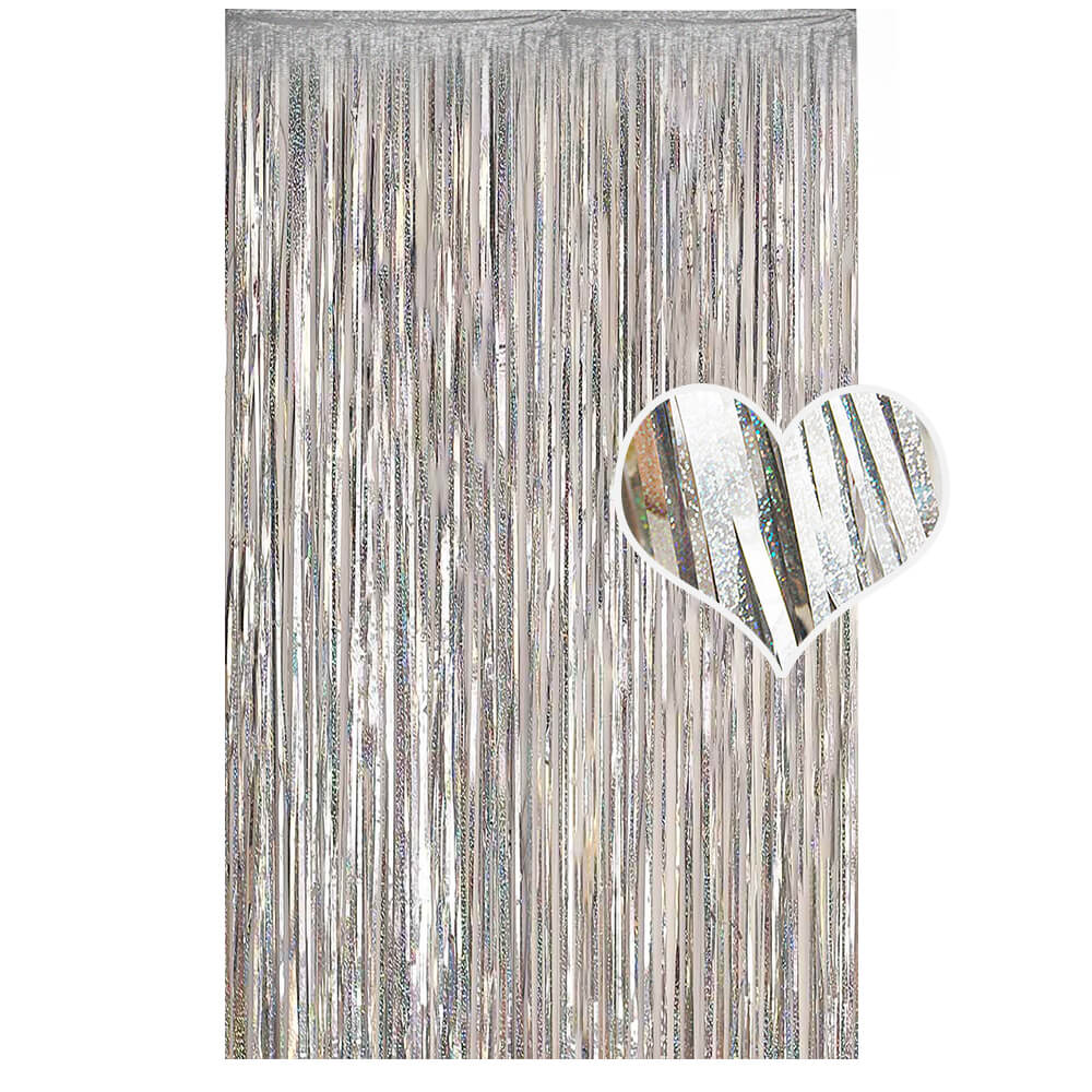 Metallic Foil Fringe Curtain - BCBMALL
