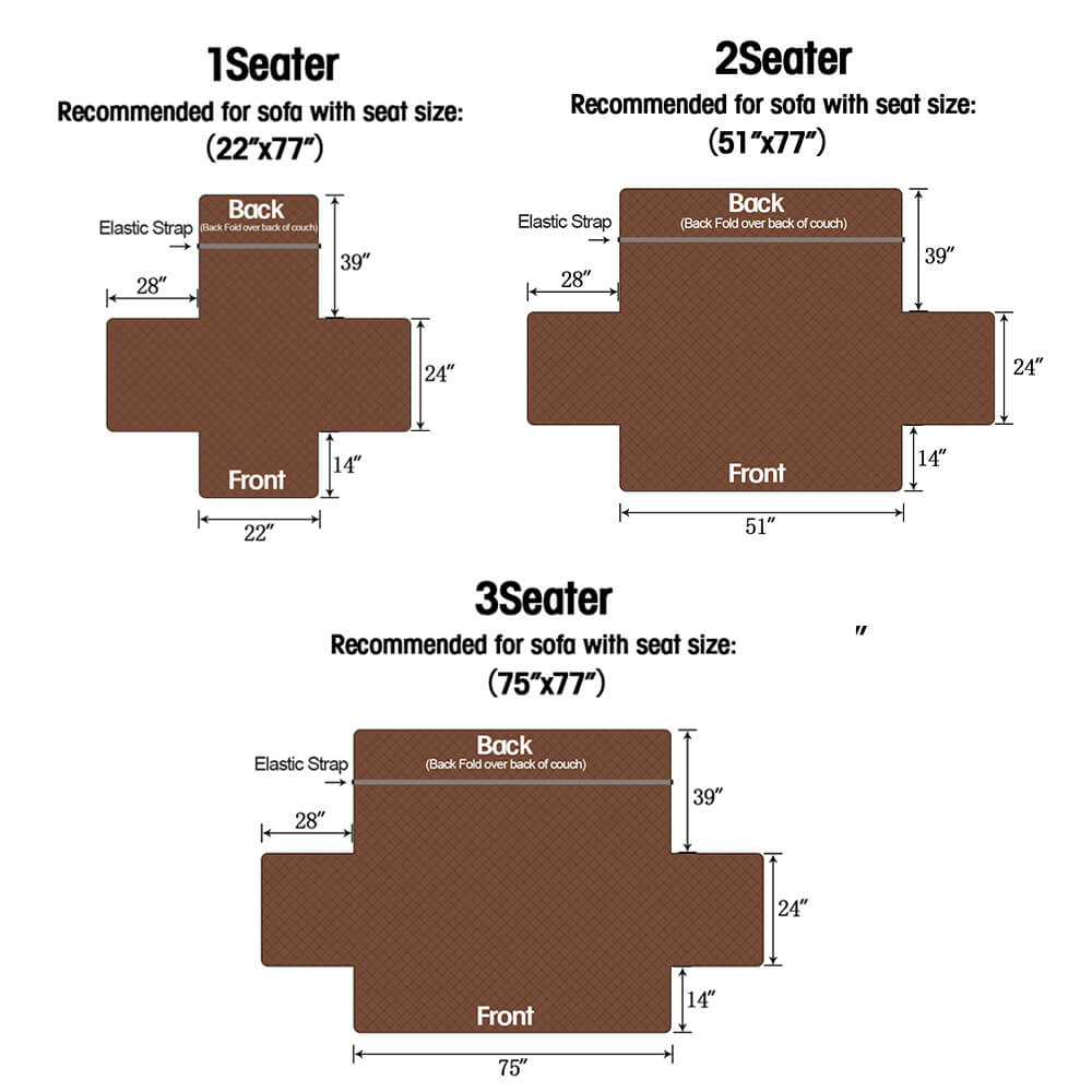 Microfiber Quilted Sofa Cover - BCBMALL