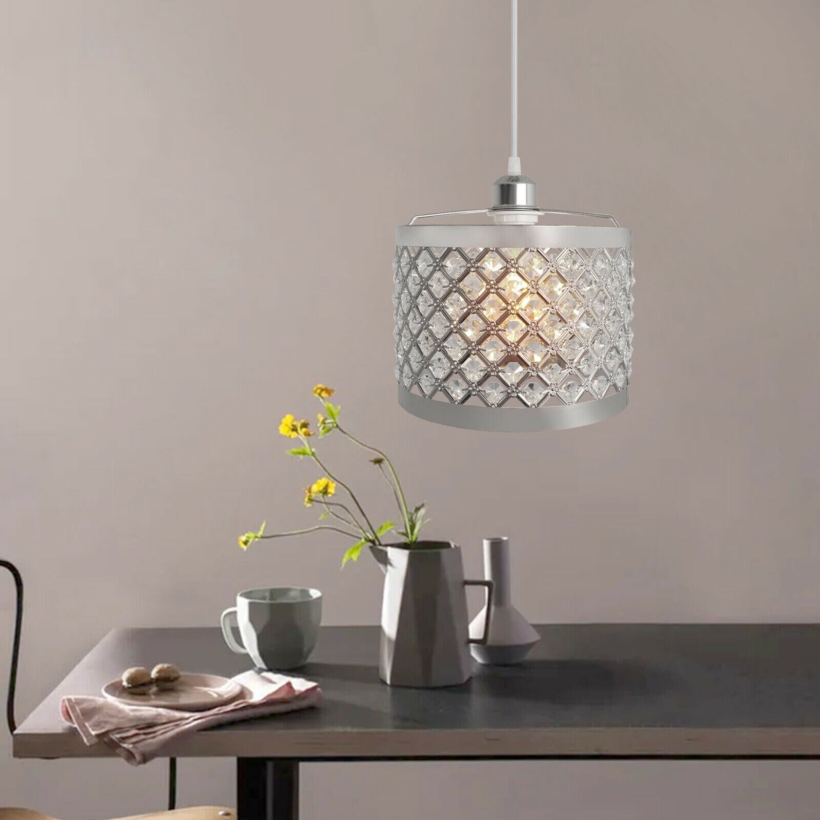 usage of Adjustable Crystal Ceiling Light