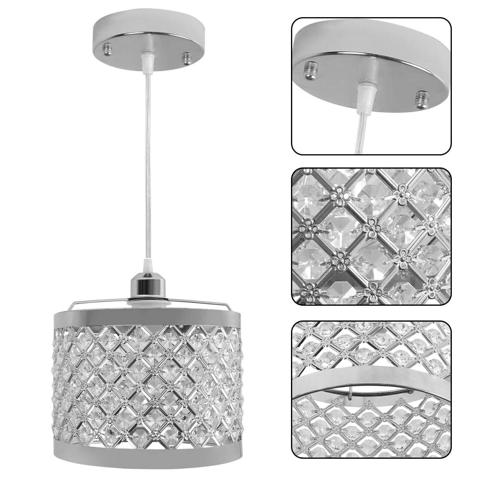 detail of Adjustable Crystal Ceiling Light
