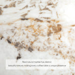 detail of Modern Marble Coffee Table