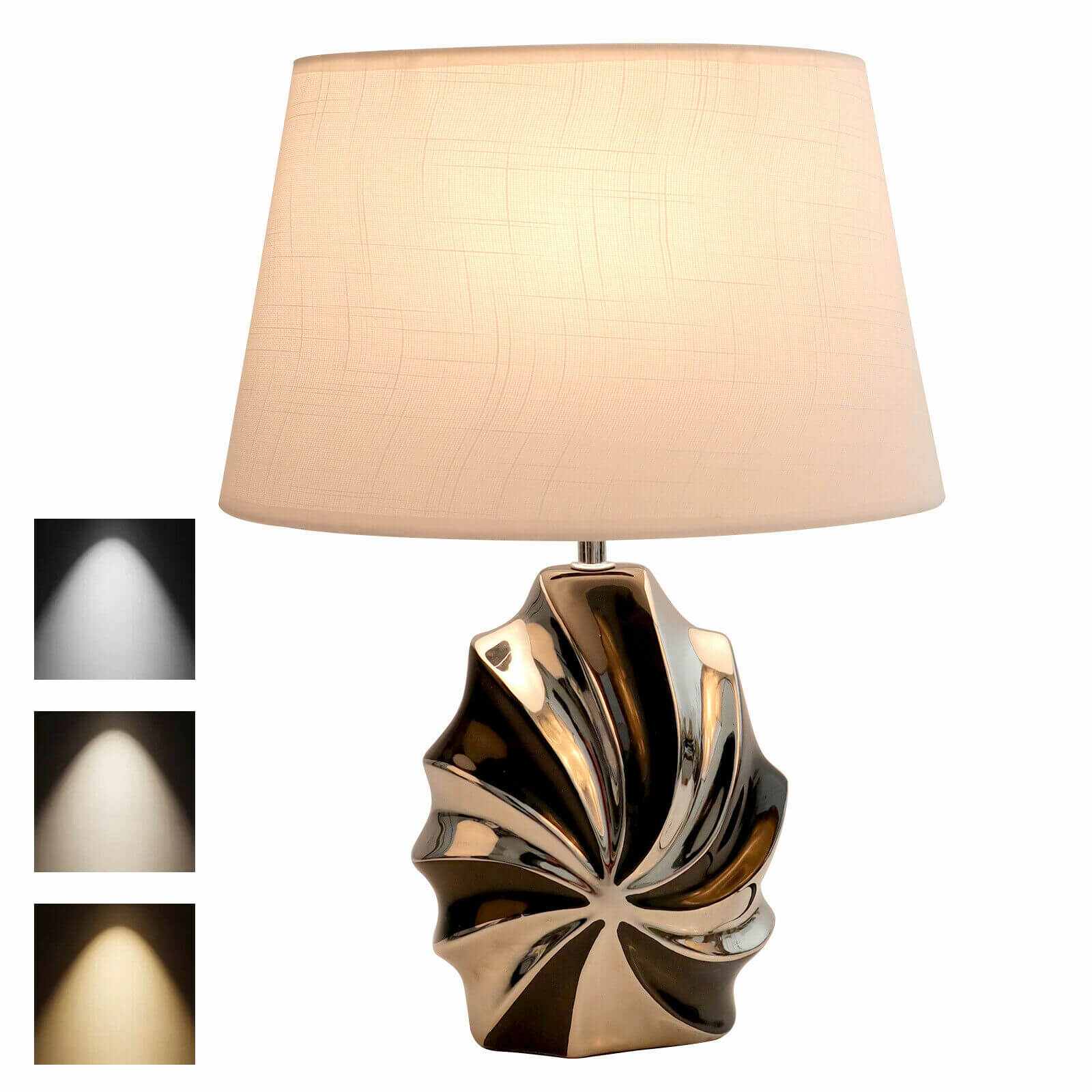 Type 2 of Modern Table Lamp Geometric Ceramic Base