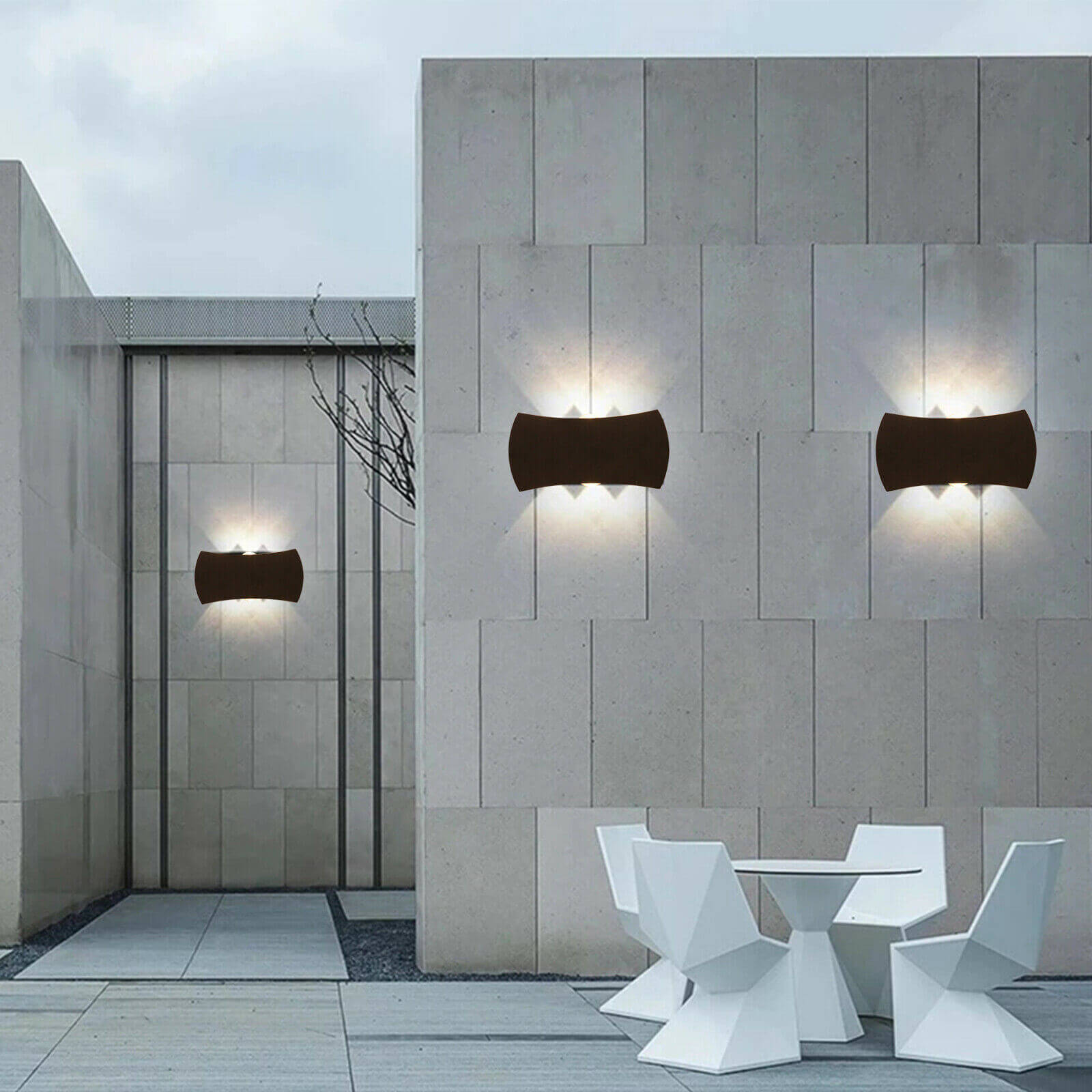display of Modern Waterproof Wall Light