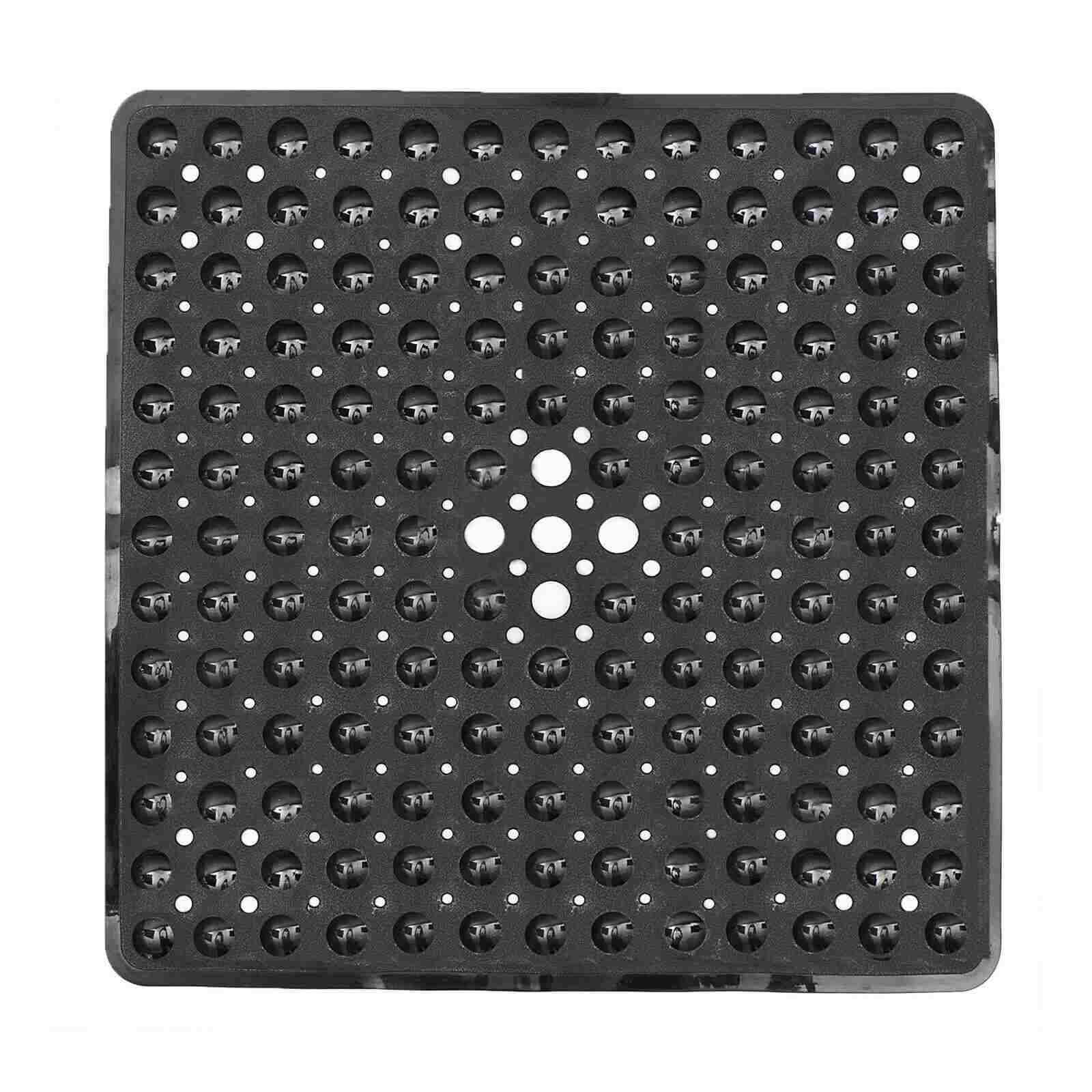 Black of Soft Non-slip Bath Bathtub Mat w/ Strong Suction Cups