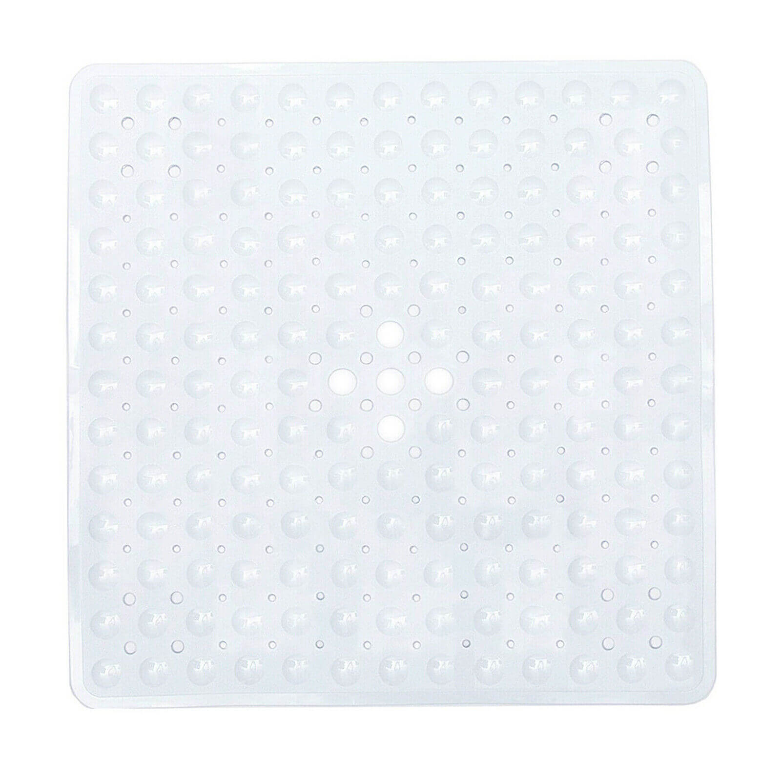 White Non-slip Bath Bathtub Mat w/ Strong Suction Cups