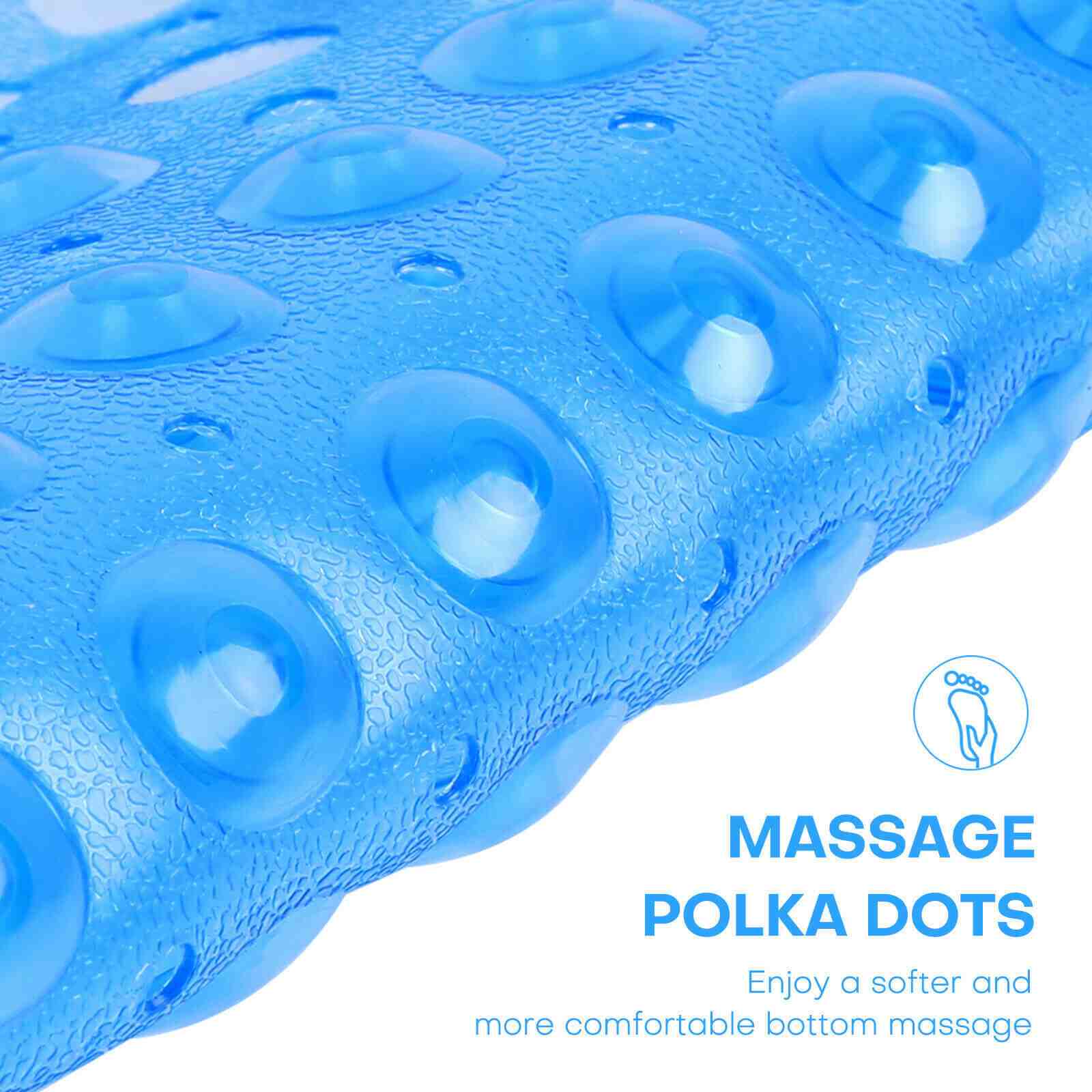 Soft Non-slip Bath Bathtub Mat w/ Strong Suction Cups