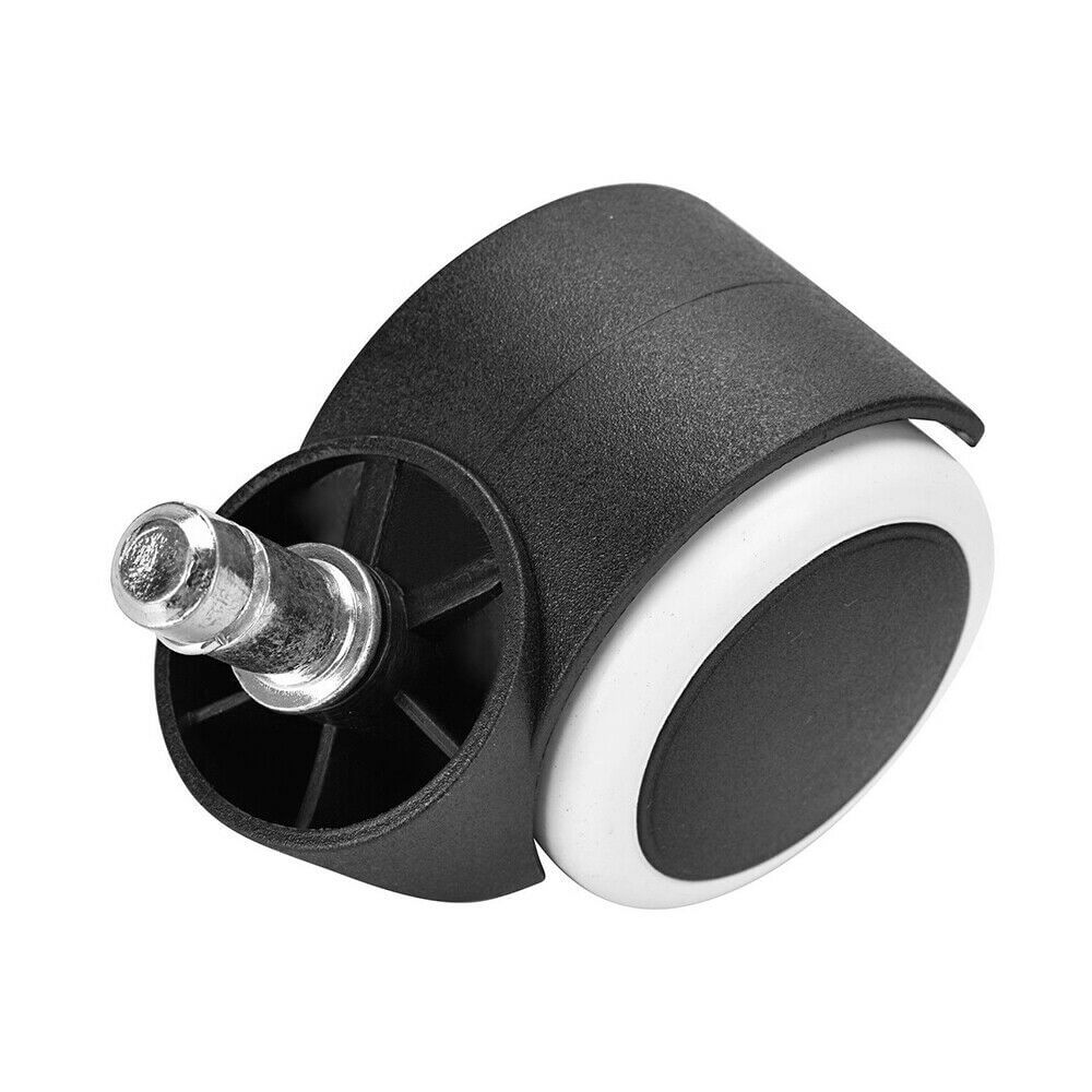 Office Chair Caster Rubber Swivel Wheels, 5 Set