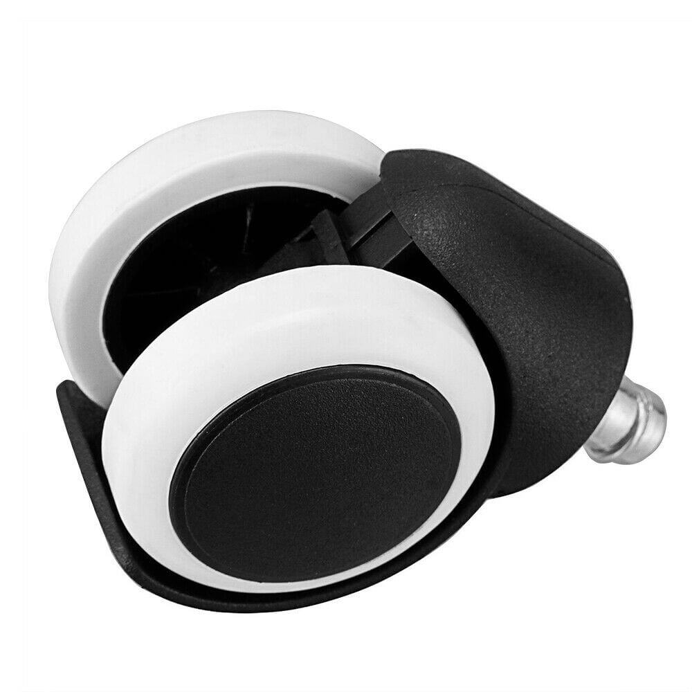 Office Chair Caster Rubber Swivel Wheels, 5 Set