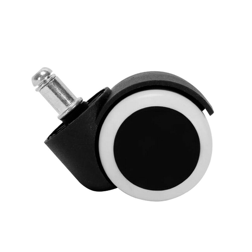 Office Chair Caster Rubber Swivel Wheels, 5 Set