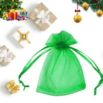 Green Organza Gift Bag Bulk Jewelry Favor Pouch for Wedding Party