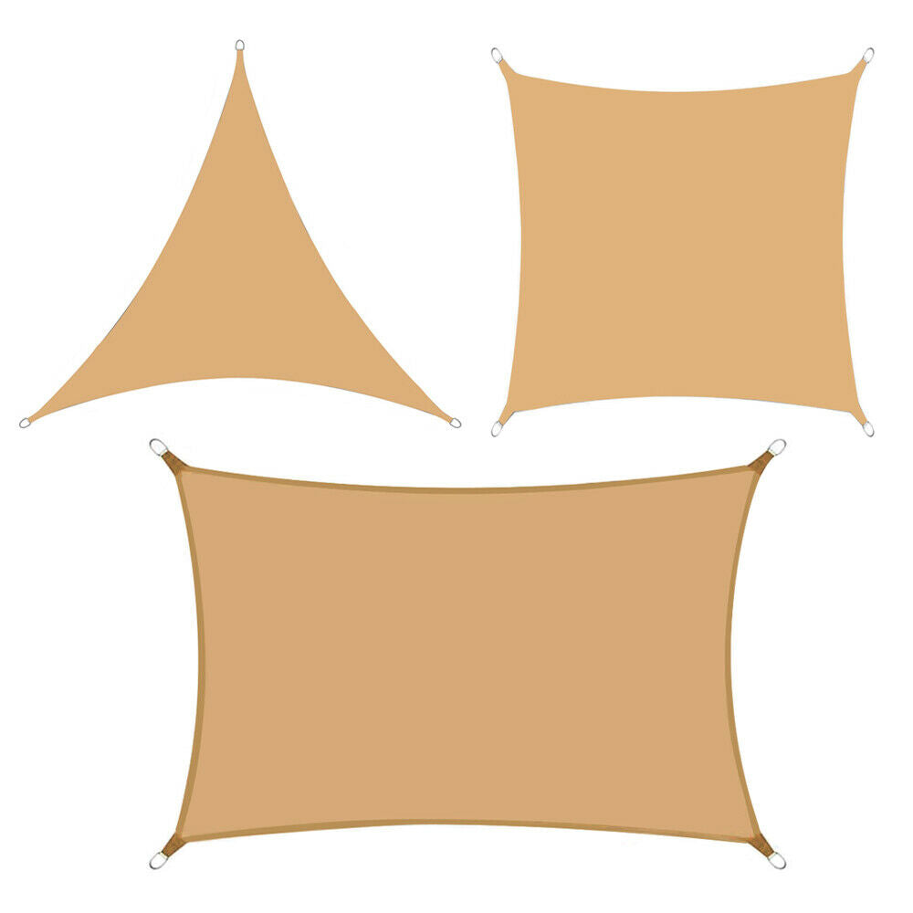 Yellow Outdoor UV Block Sun Shade Sail Canopy