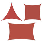 Red Outdoor UV Block Sun Shade Sail Canopy