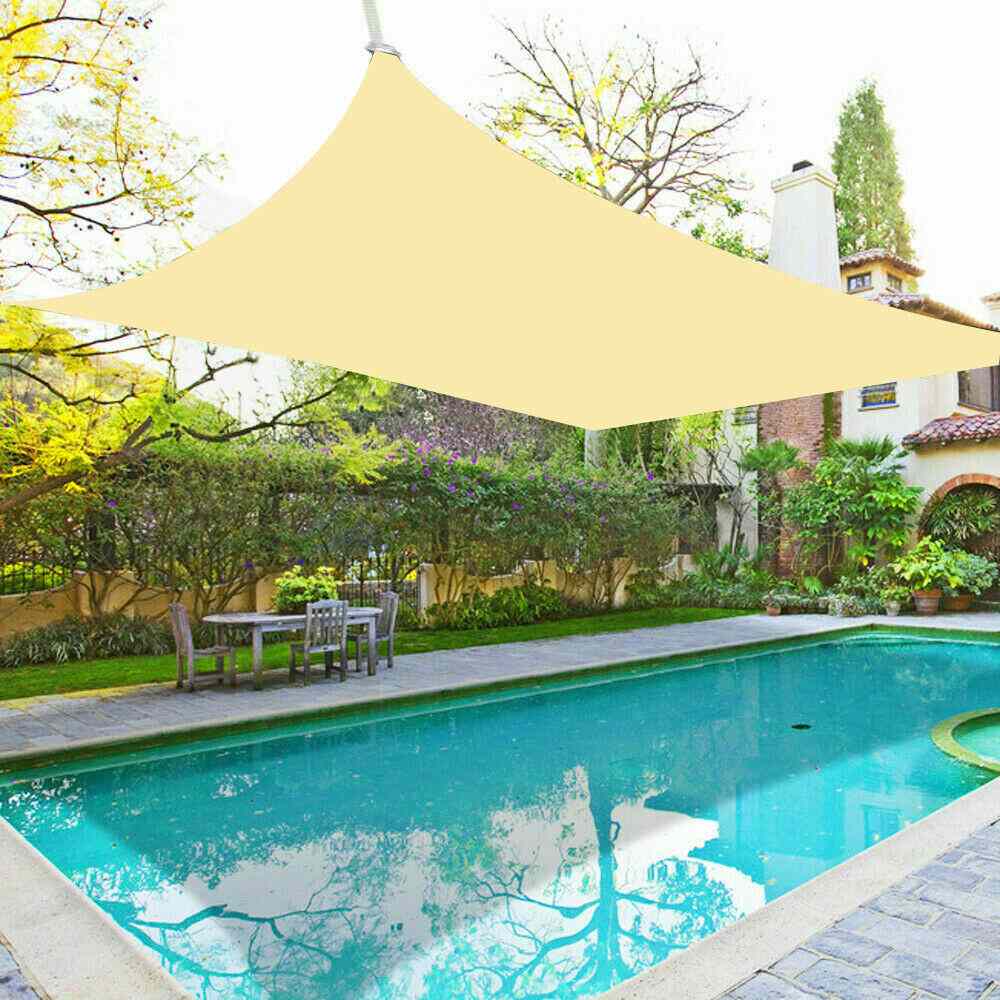 Pool Outdoor UV Block Sun Shade Sail Canopy