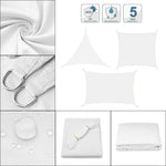 Detail of Outdoor UV Block Sun Shade Sail Canopy
