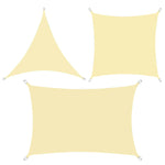 Beige Outdoor UV Block Sun Shade Sail Canopy