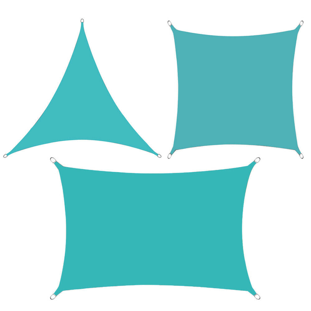 Blue Outdoor UV Block Sun Shade Sail Canopy