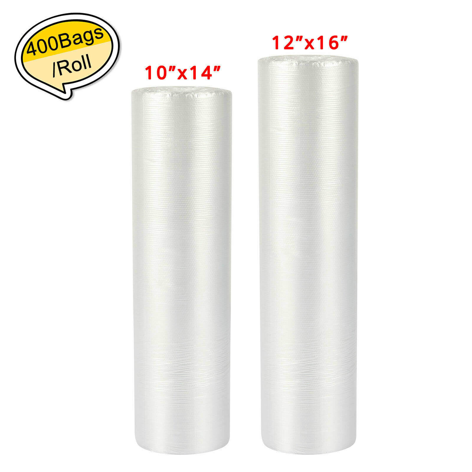 Plastic Bread Grocery Clear Produce Bag on Roll, 1600pc