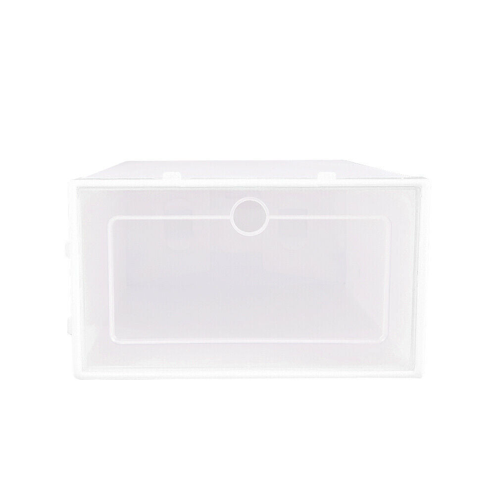 Plastic Shoe Boxes Organizer