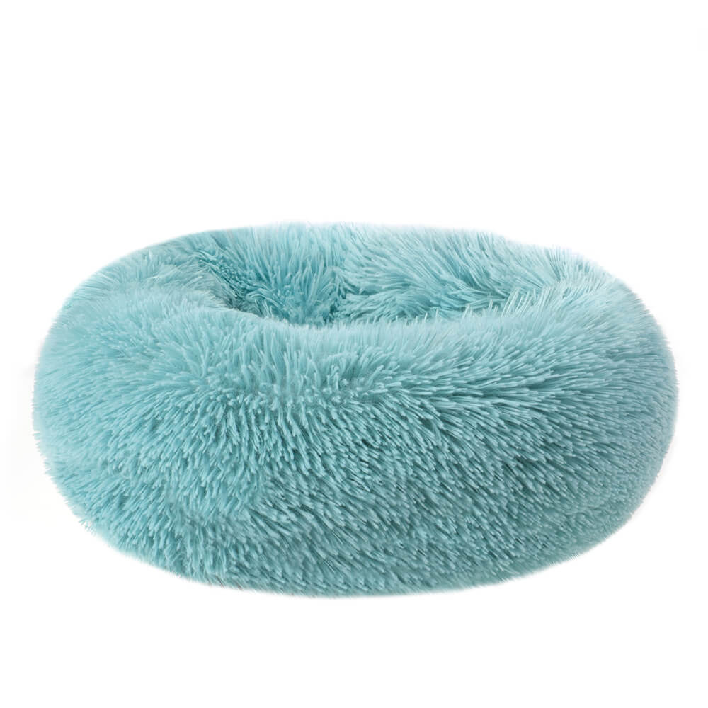 Plush Pet Bed, Round - BCBMALL