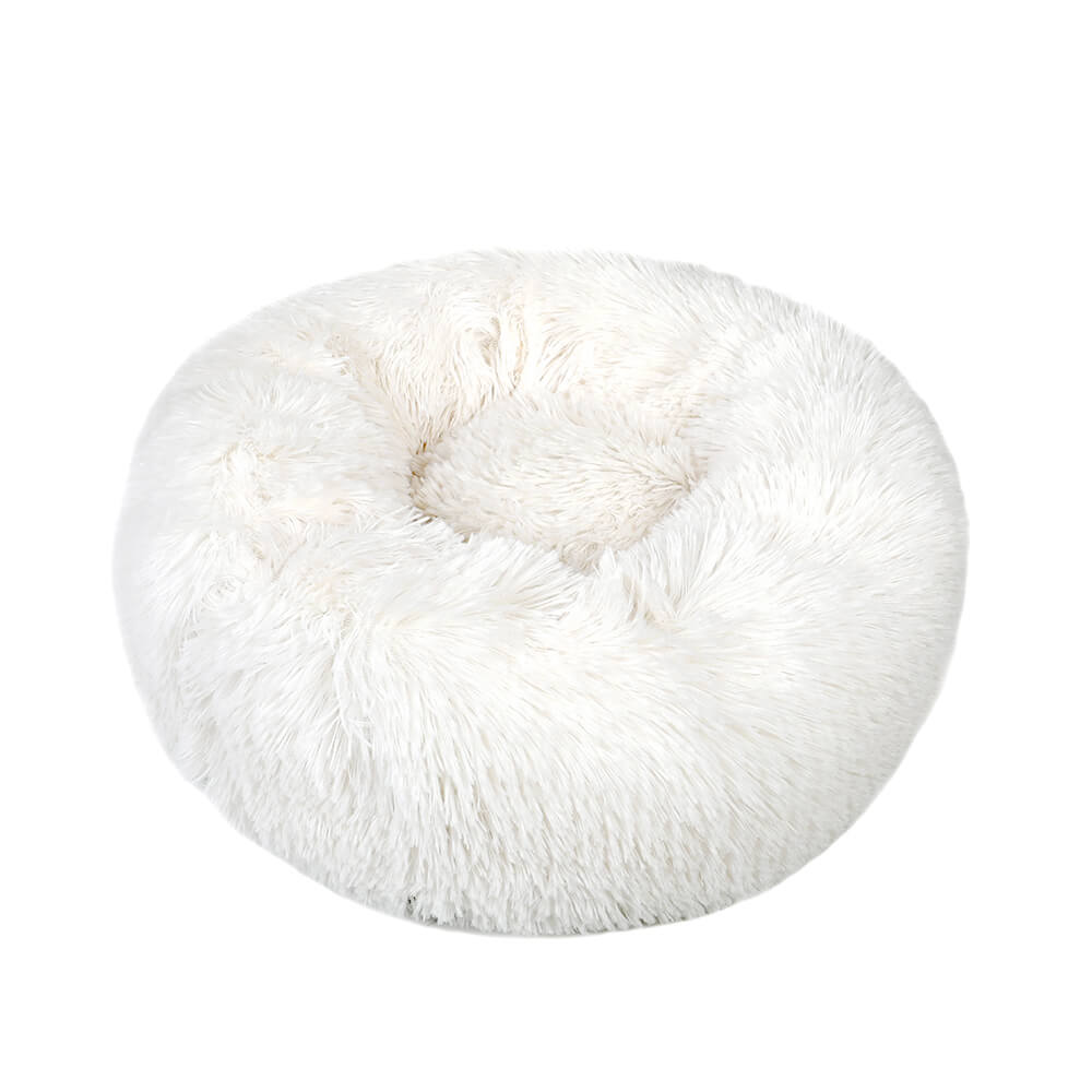 Plush Pet Bed, Round - BCBMALL