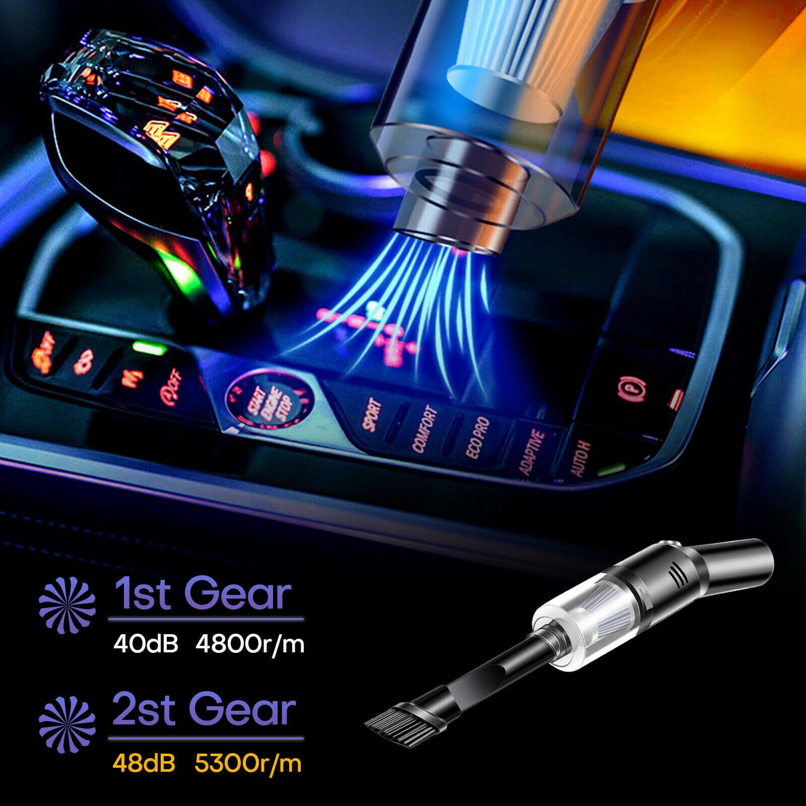 design of Portable Cordless Car Vacuum Cleaner