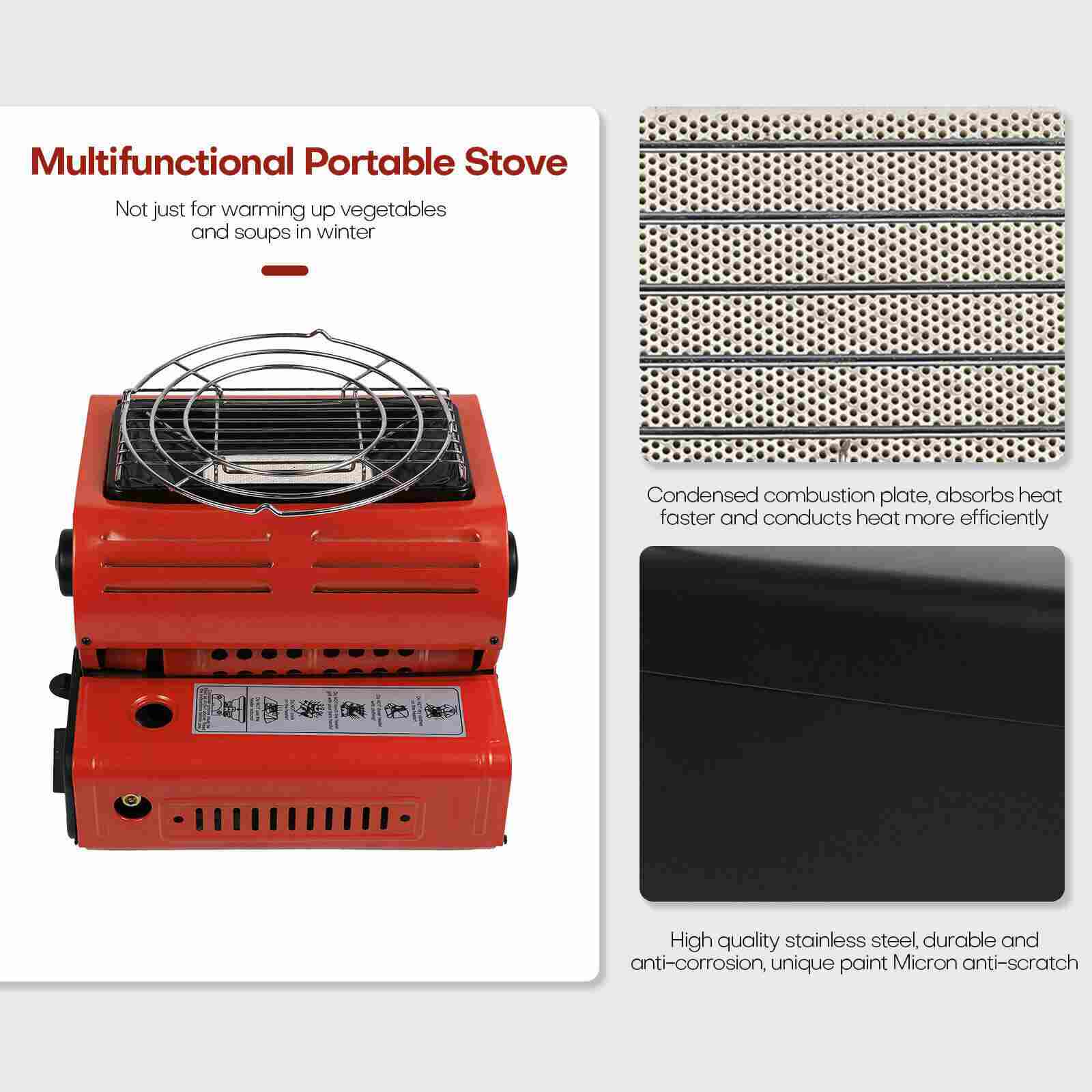 Detail of Portable 2 in 1 GAS Butane Heater Camping Stove