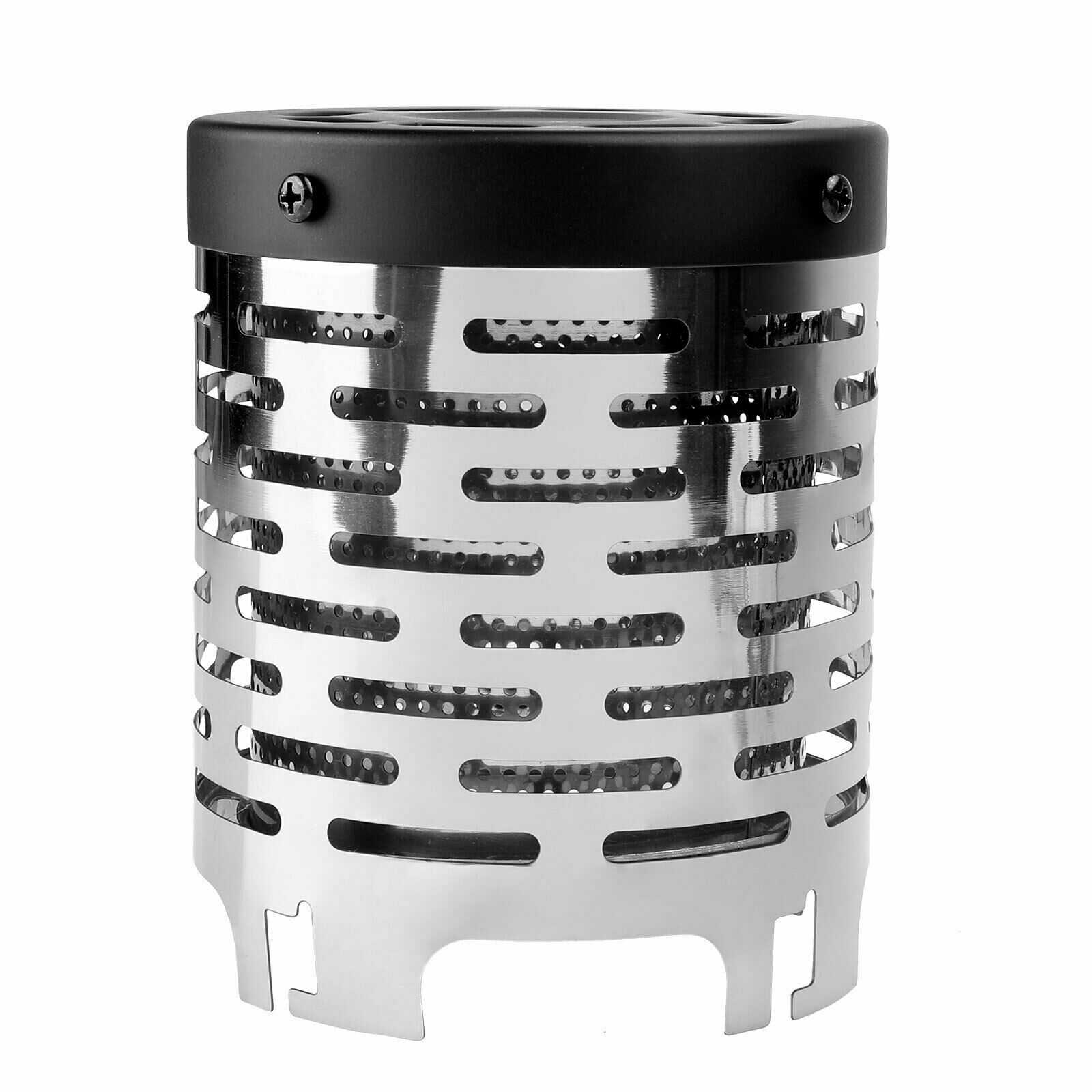 Steel Portable Mini Camping Heater Stove Cover w/ Handle