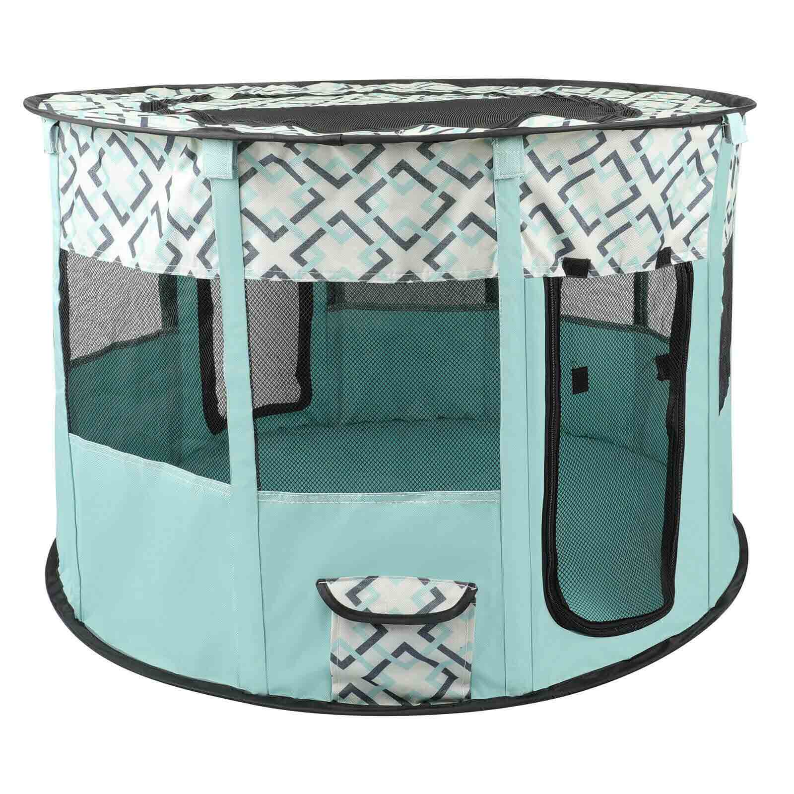 green Portable Pet Playpen Tent