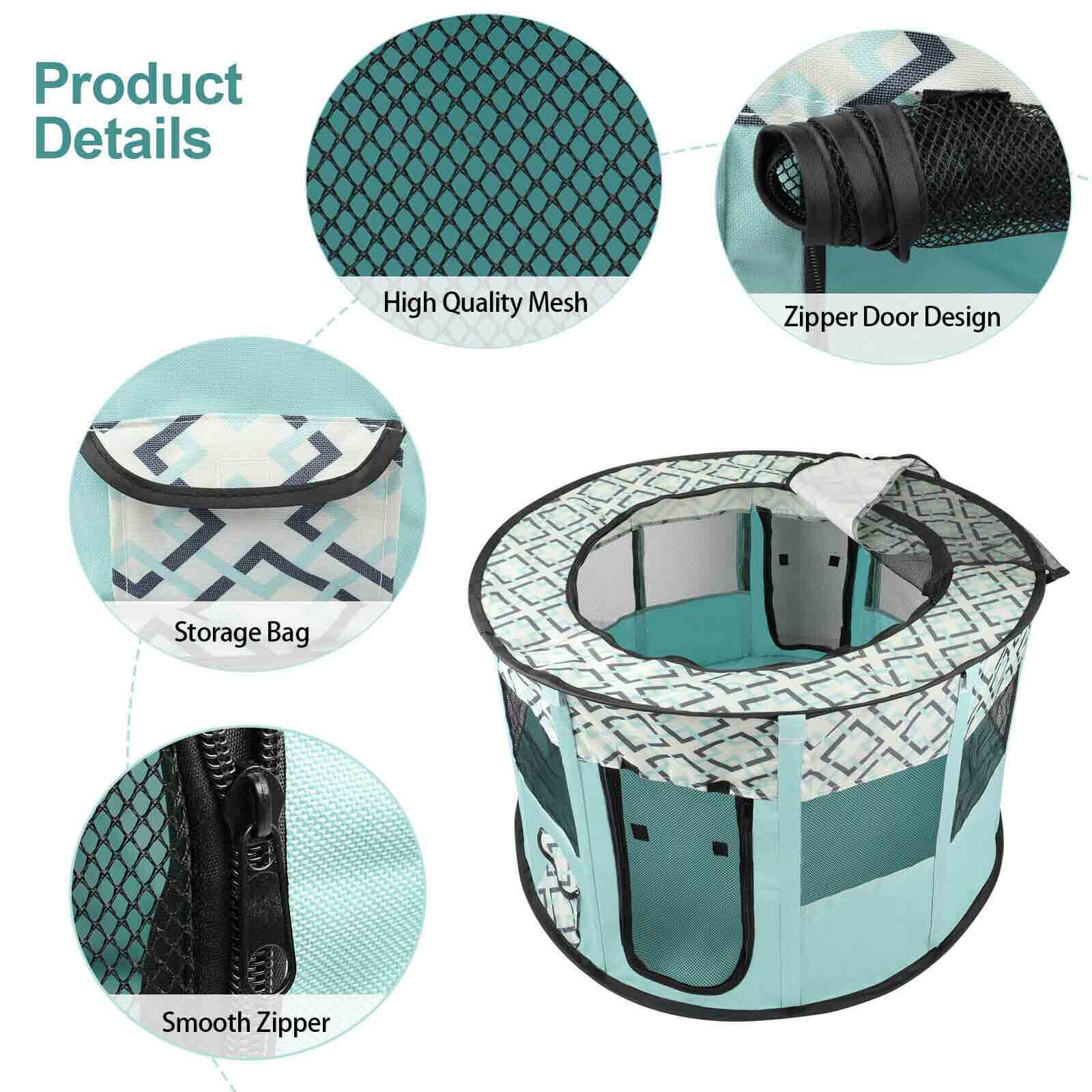 feature of Portable Pet Playpen Tent