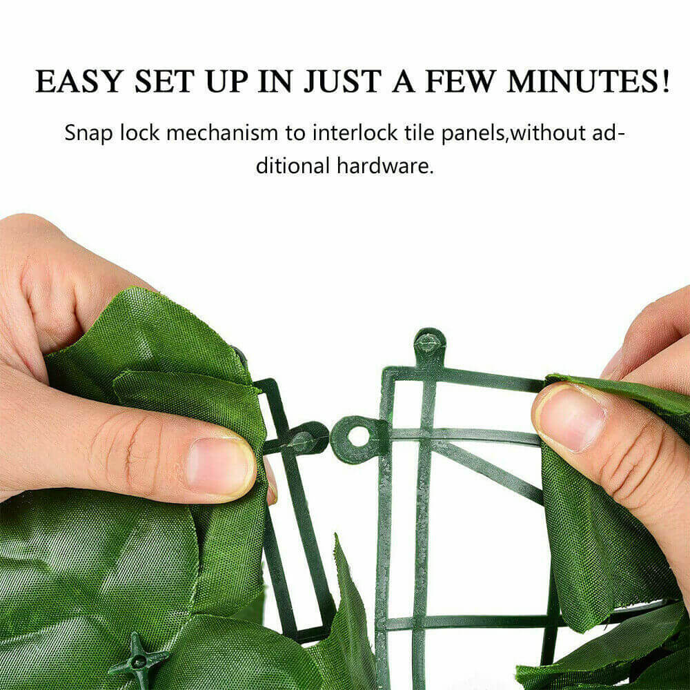 Design of Privacy Artificial Fence Screen Faux Ivy Leaf