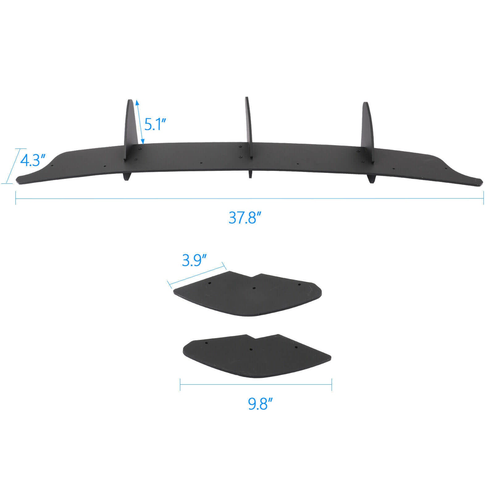 size of Rear Bumper Lip for VW Golf MK6 GTI 10-14