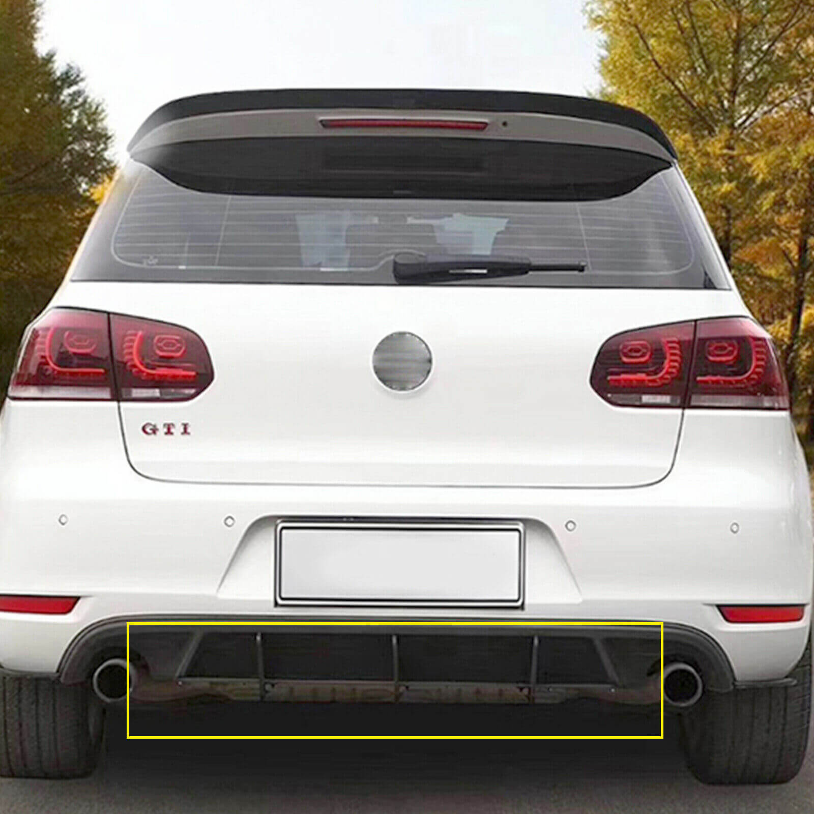 usage of Rear Bumper Lip for VW Golf MK6 GTI 10-14