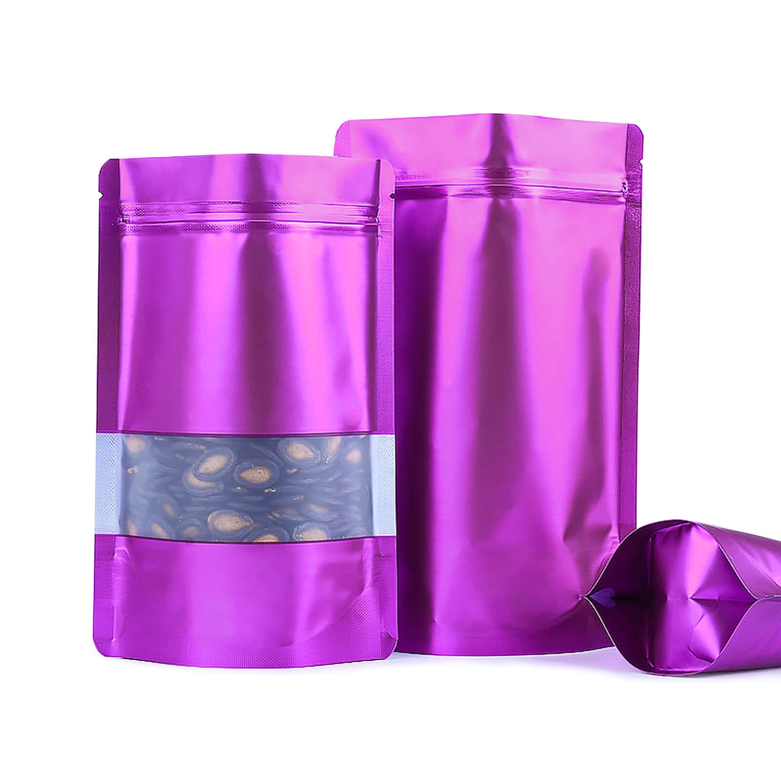 Resealable Storage Ziplock Bags, 100 Pcs - BCBMALL