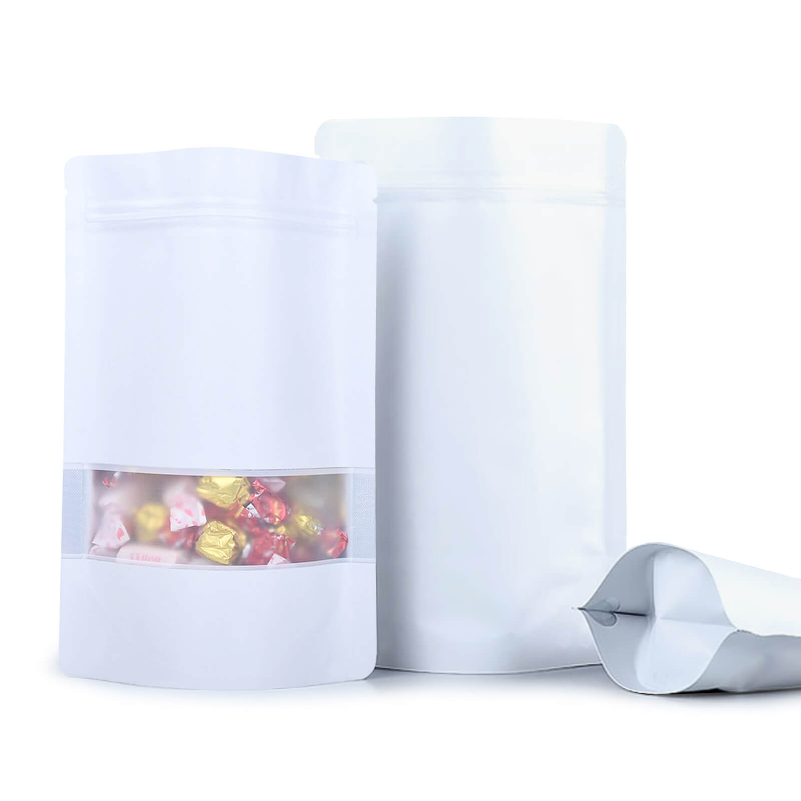 Resealable Storage Ziplock Bags, 100 Pcs - BCBMALL