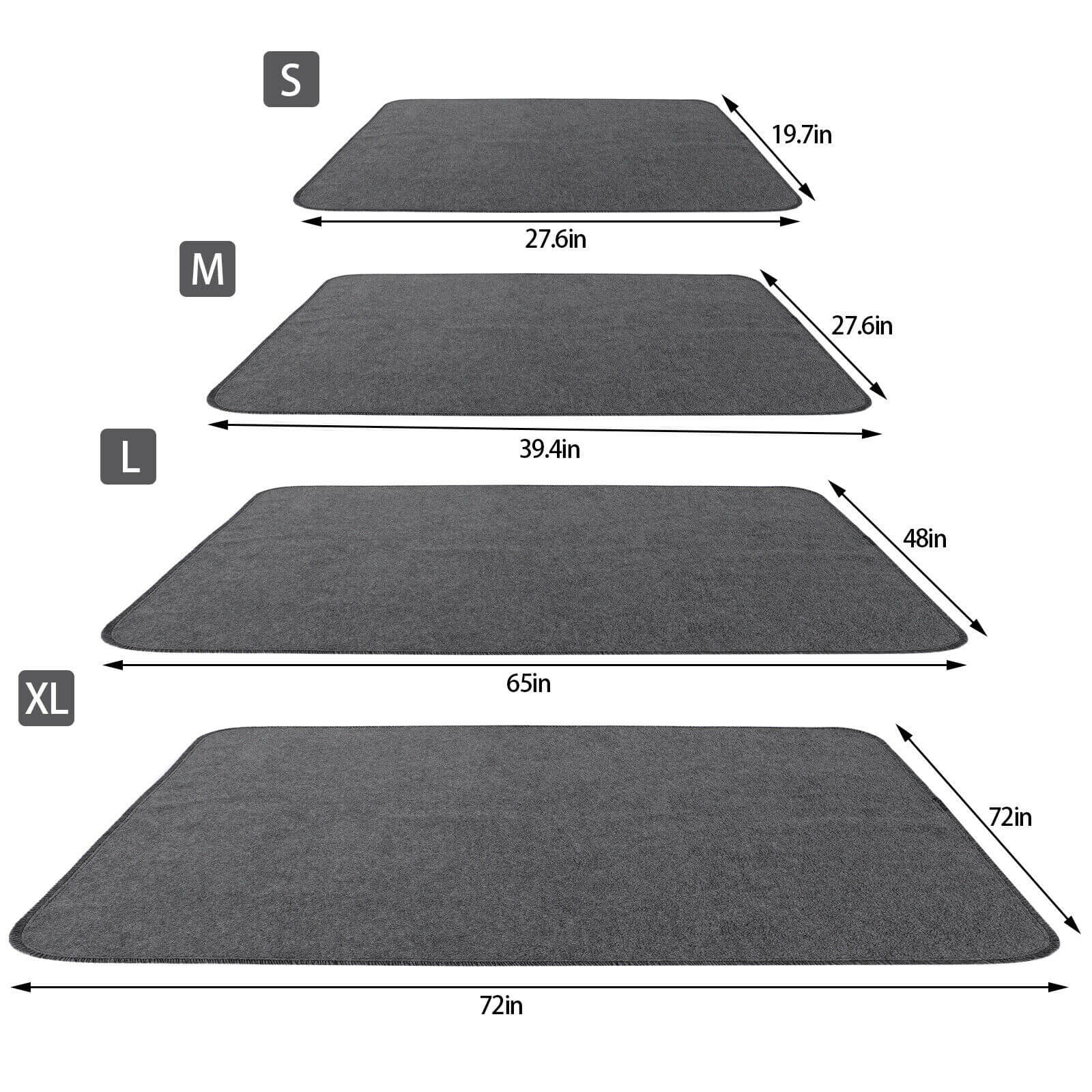 size of Reusable Pet Pee Pad